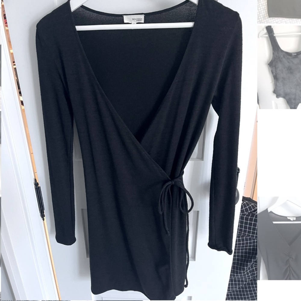 Wilfred Wrap Long-sleeve Dress